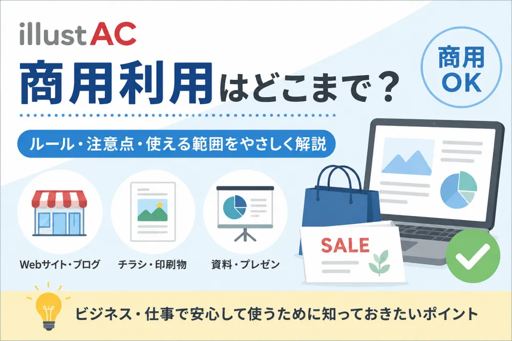 イラストACの商用利用はどこまで？OK・NG例と納品ルールをわかりやすく解説