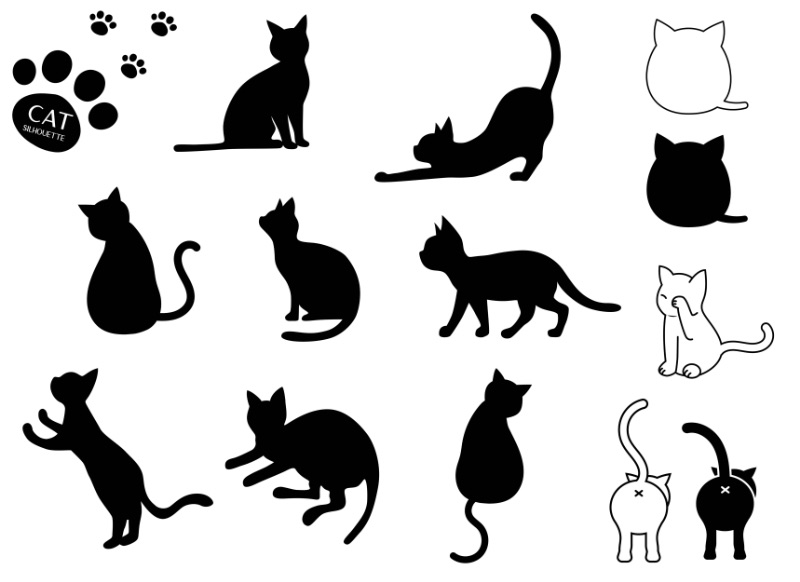 猫のイラスト フリー素材-イラストAC