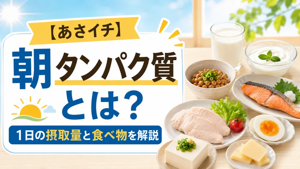 【あさイチ】朝タンパク質とは？番組で紹介された内容と1日の摂取量を解説