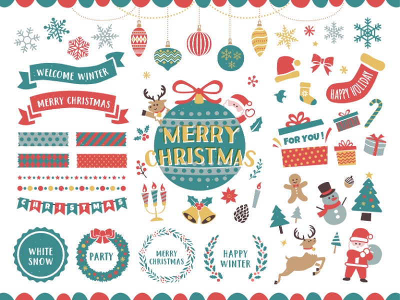 「イラストACで人気のクリスマスのイラスト」フリー素材